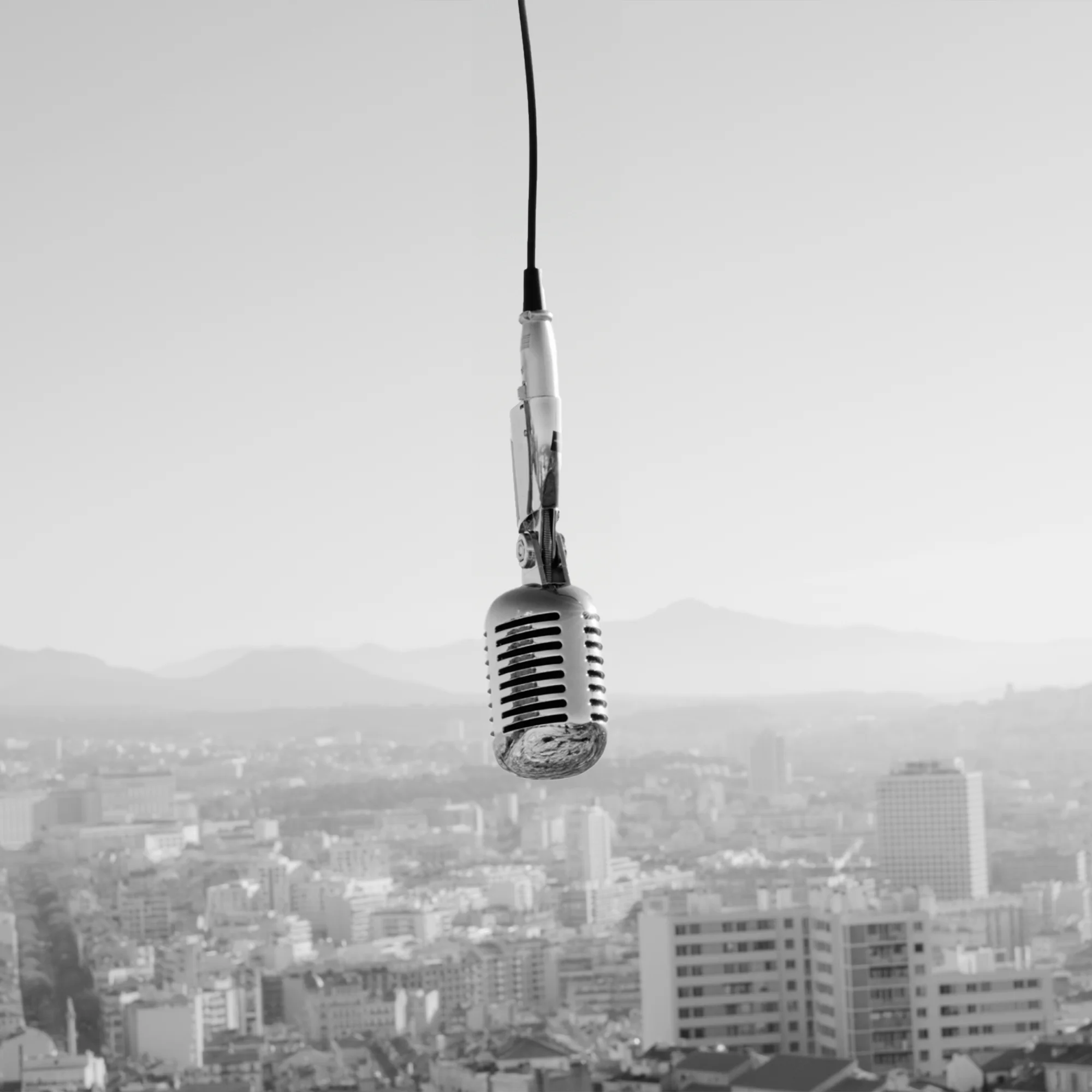 photo d'un micro pour un clip musical