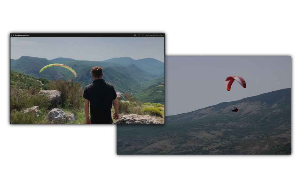 photographie lors de parapente