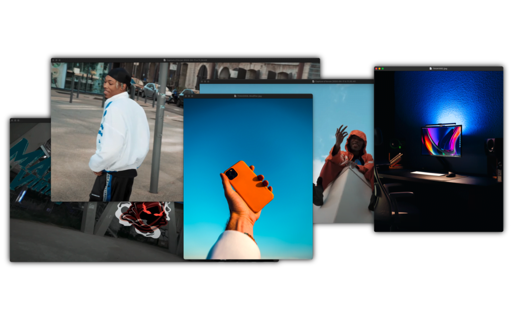 Publicité, clip de rap, photographie, vidéos